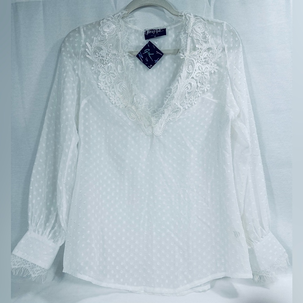 NASTY GAL sheer blouse